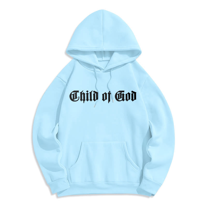 Christianartworkshop Child of God Scripture Fleece Lined Polyester Hoodie - image 4