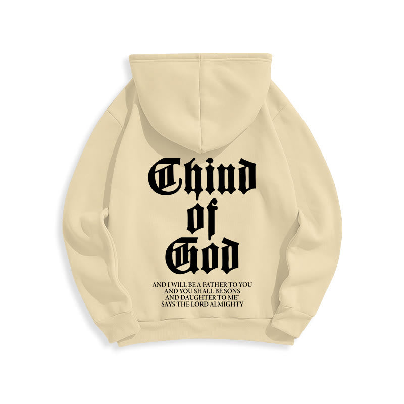 Christianartworkshop Child of God Scripture Fleece Lined Polyester Hoodie - image 15