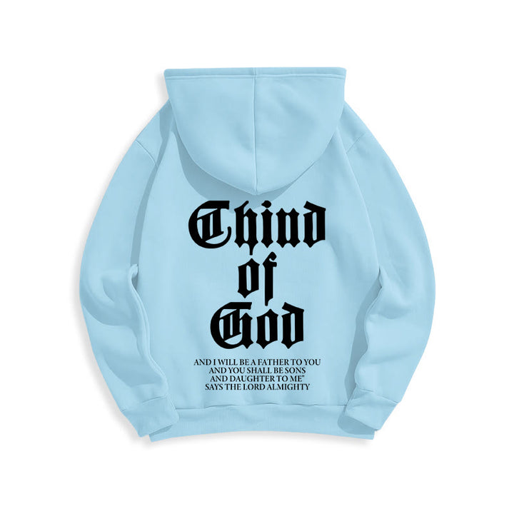 Christianartworkshop Child of God Scripture Fleece Lined Polyester Hoodie - image 6