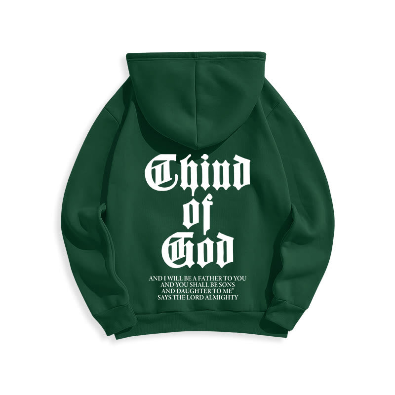 Christianartworkshop Child of God Scripture Fleece Lined Polyester Hoodie - image 12