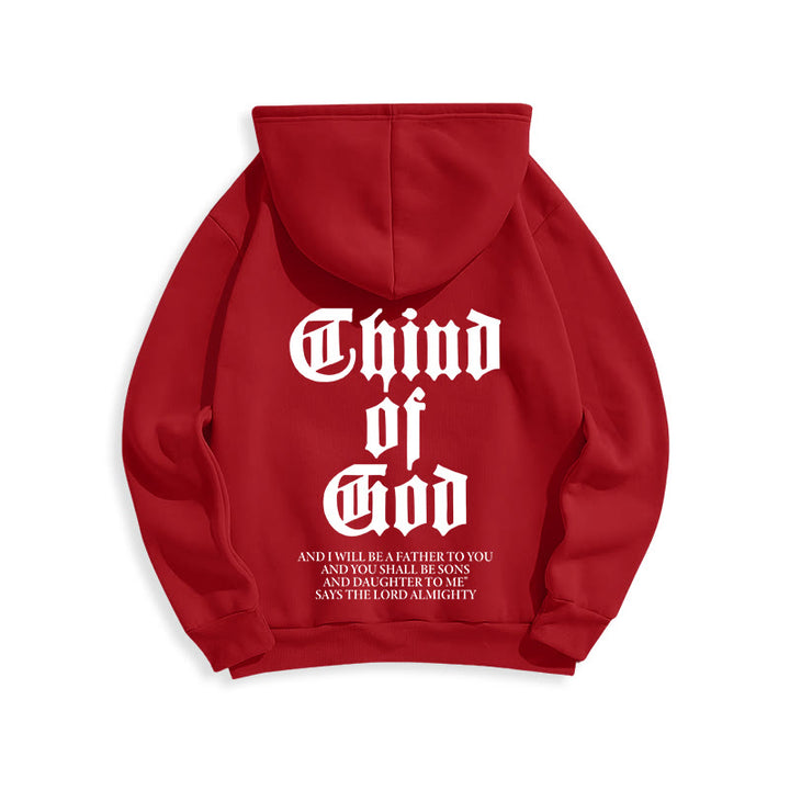 Christianartworkshop Child of God Scripture Fleece Lined Polyester Hoodie - image 8