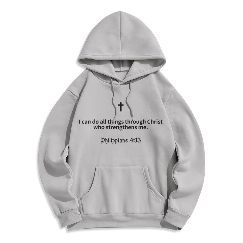 Christianartworkshop Philippians 4:13 Faith Fleece Lined Polyester Hoodie - image 8