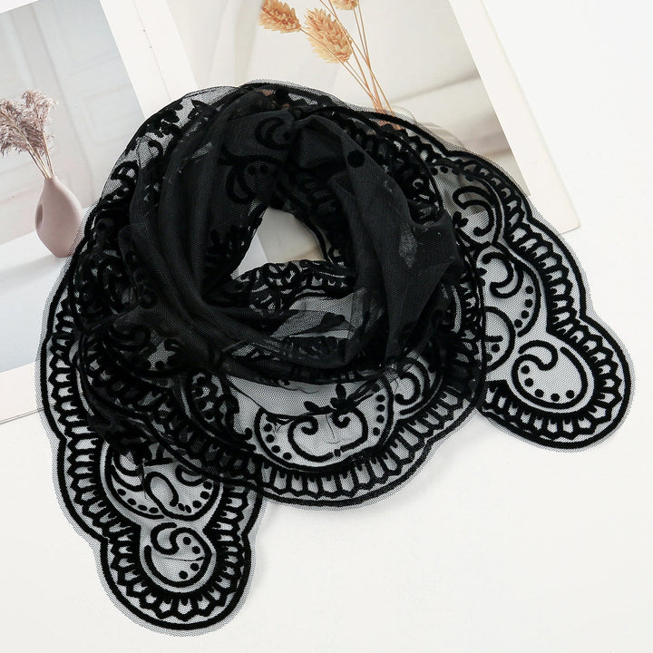 Christianartworkshop Black Lace Fátima Chapel Veil: Our Lady's Presence in Soft Elegance - image 2