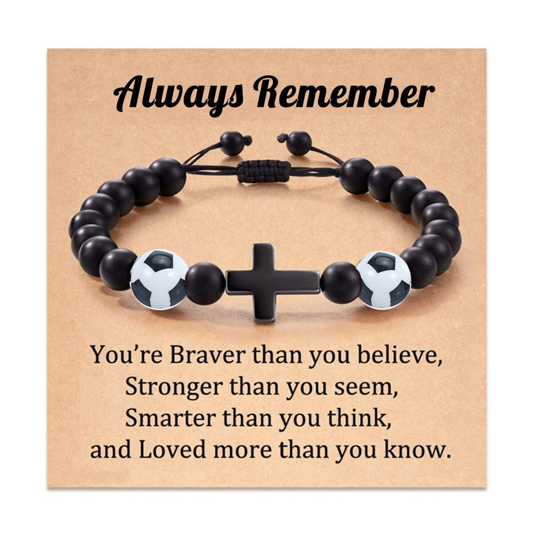 FREE Today: Cross & Sport Bead Bracelet: Tender Devotion for Sport Lovers - Football Always Remember - image 6