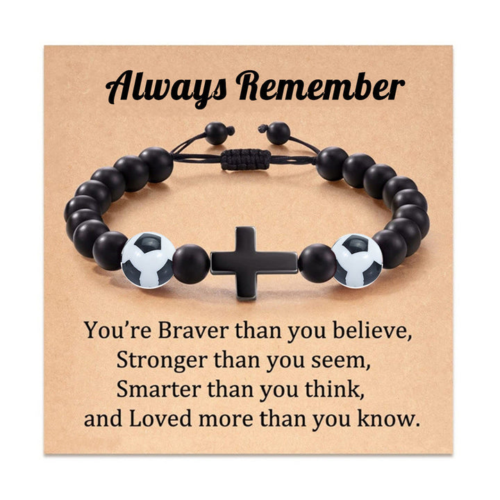 FREE Today: Cross & Sport Bead Bracelet: Tender Devotion for Sport Lovers - Football Always Remember - image 6