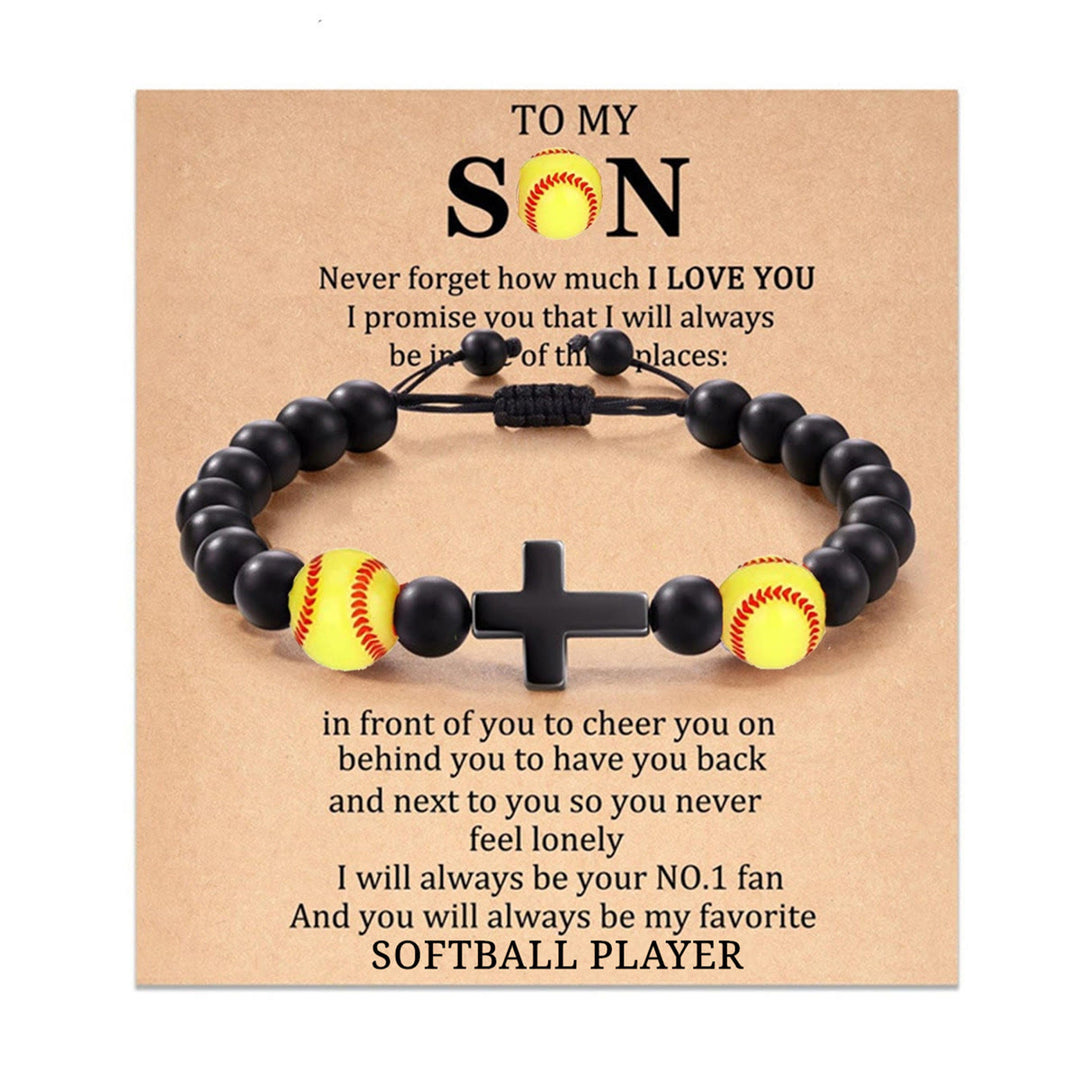 FREE Today: Cross & Sport Bead Bracelet: Tender Devotion for Sport Lovers - Softball TO MY SON - image 10