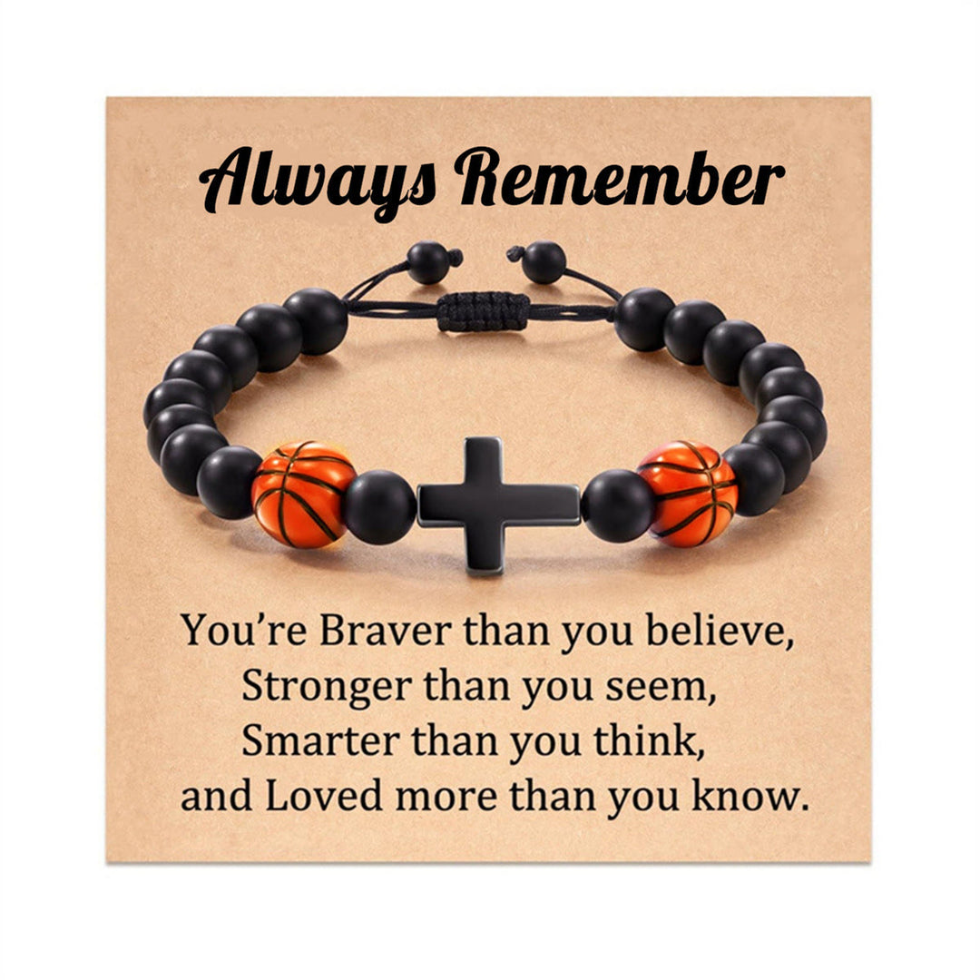 FREE Today: Cross & Sport Bead Bracelet: Tender Devotion for Sport Lovers - Basketball Always Remember - image 3