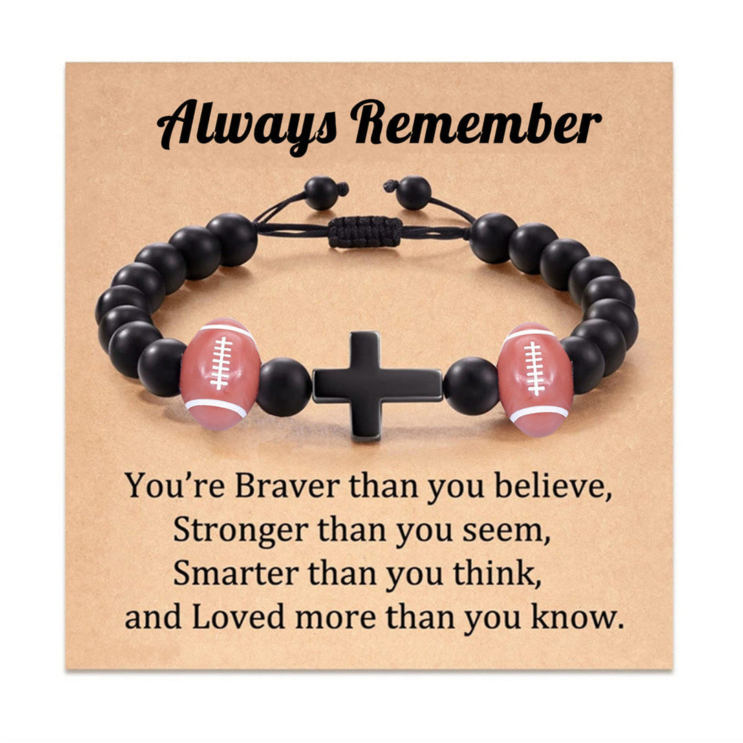 FREE Today: Cross & Sport Bead Bracelet: Tender Devotion for Sport Lovers - Rugby Always Remember - image 4
