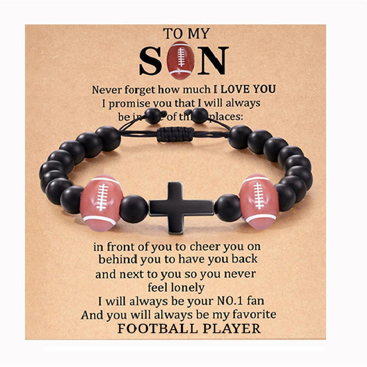 FREE Today: Cross & Sport Bead Bracelet: Tender Devotion for Sport Lovers - Rugby TO MY SON - image 9