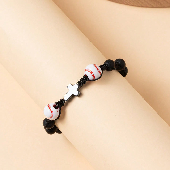 Christianartworkshop Cross & Sport Bead Bracelet: Tender Devotion for Sport Lovers - image 1