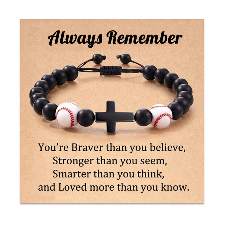 FREE Today: Cross & Sport Bead Bracelet: Tender Devotion for Sport Lovers - Baseball Always Remember - image 0