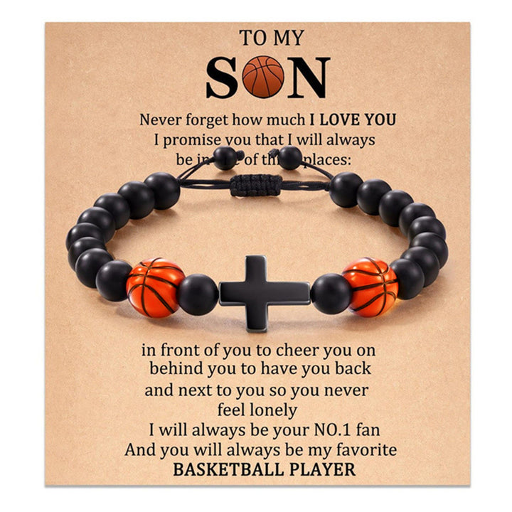 FREE Today: Cross & Sport Bead Bracelet: Tender Devotion for Sport Lovers - Basketball TO MY SON - image 7