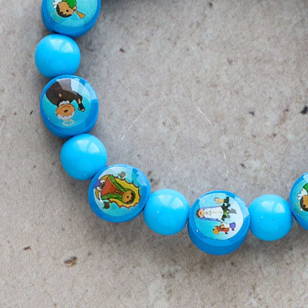 Christianartworkshop Children Faith Rosary Bracelet: Acrylic Beads & Cross Symbol for Little Hearts - image 3