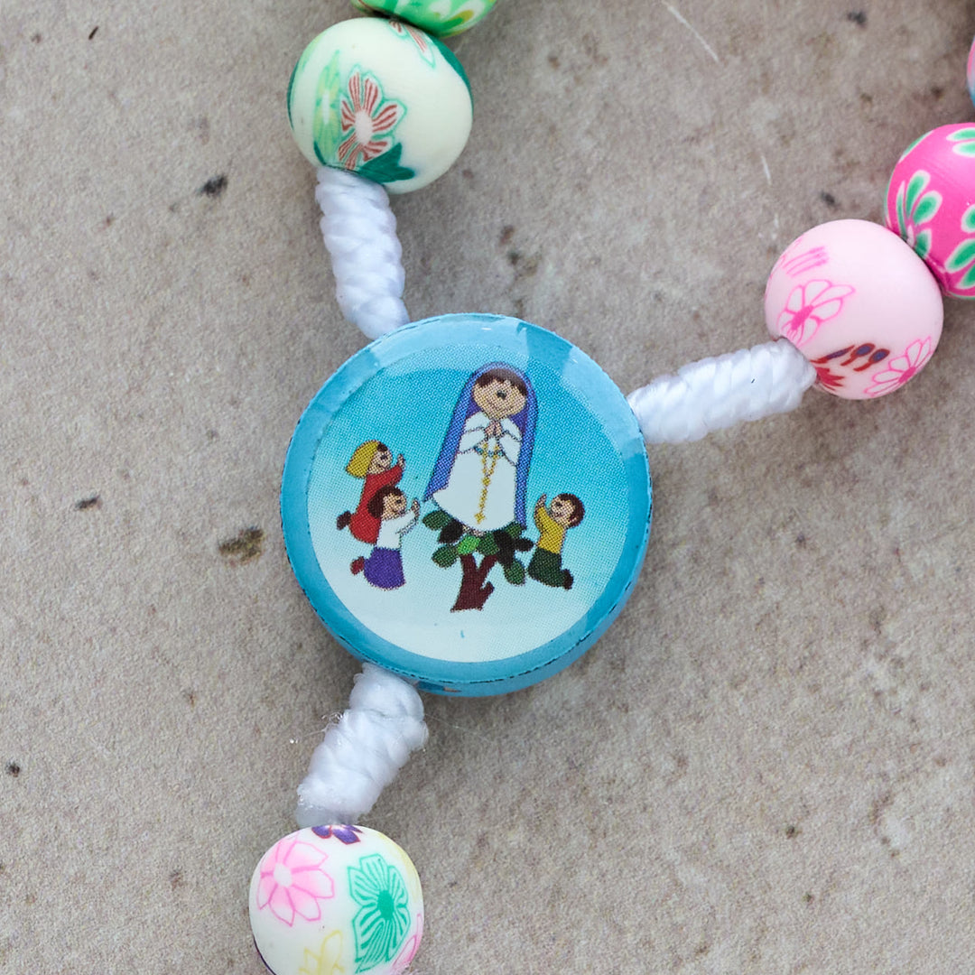 FREE Today: Blue & Pink Children Rosary, Bracelet: Colorful Beads & Sacred Symbols for Young Hearts - image 4