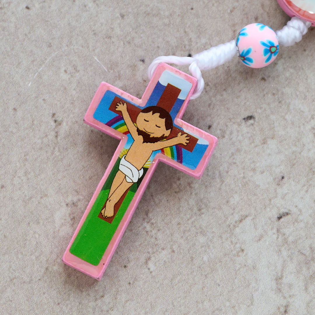 FREE Today: Blue & Pink Children Rosary, Bracelet: Colorful Beads & Sacred Symbols for Young Hearts - image 8