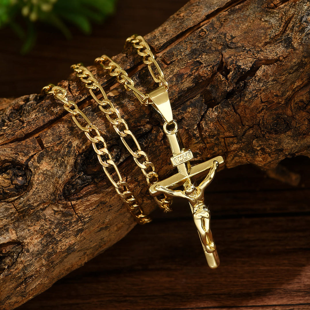 FREE Today: 4-Styled Sacred Crucifix Necklace: Elegant Design & Faithful Reminder for Every Day - Crucifix-1 - image 0