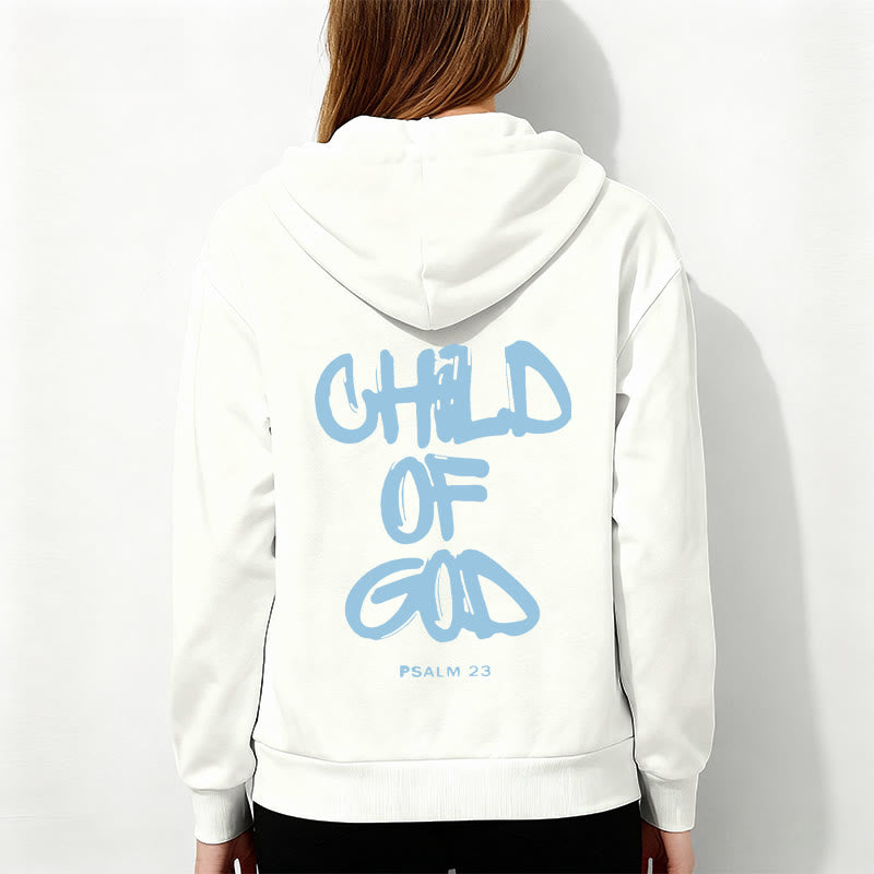Christianartworkshop Faith Graffiti Child of God Fleece Lined Polyester Hoodie - image 4