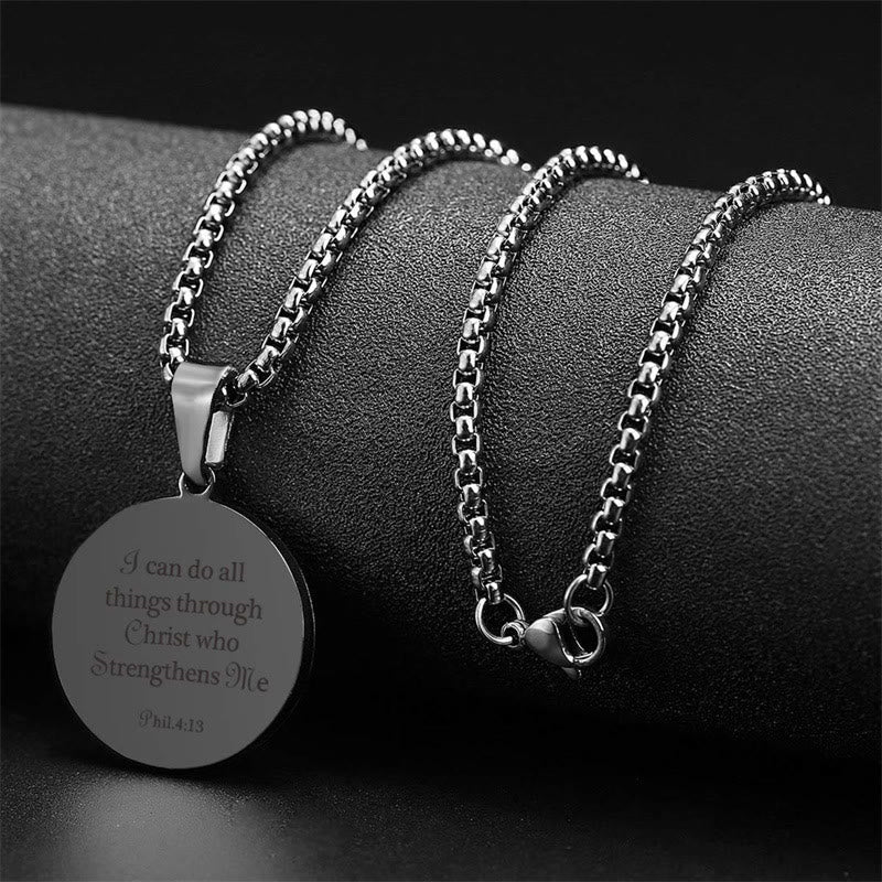 Christianartworkshop Sports Prayer Pendant Necklace: Engraved Verse & Sport Icon for Daily Carry - image 9