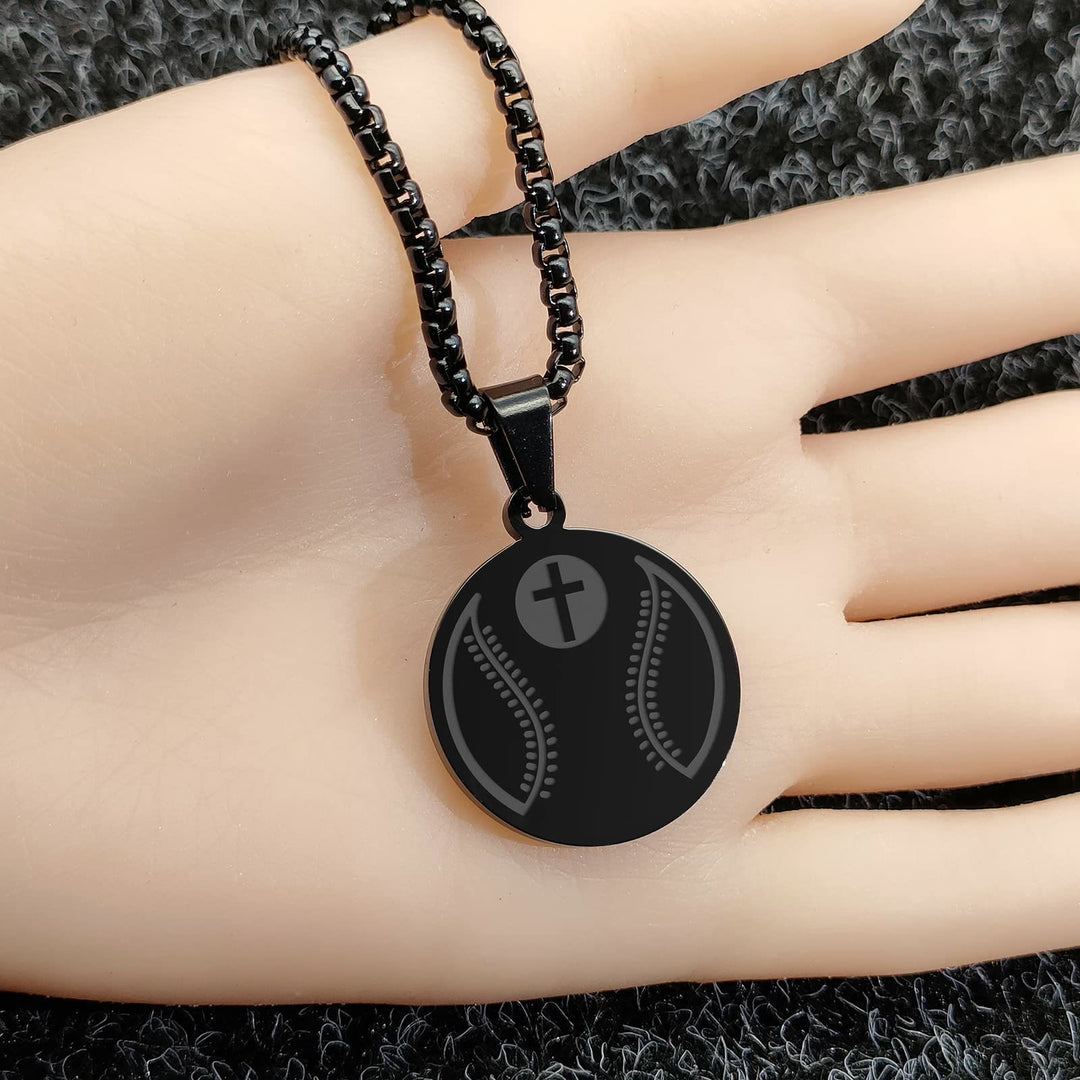 Christianartworkshop Sports Prayer Pendant Necklace: Engraved Verse & Sport Icon for Daily Carry - image 10