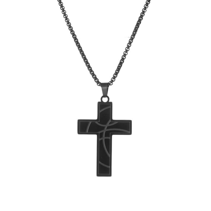 Christianartworkshop Personalizable Sport Cross Necklace: Faith Symbol & Hobby Details for Daily Wear - Basketball - Name Customized - image 6