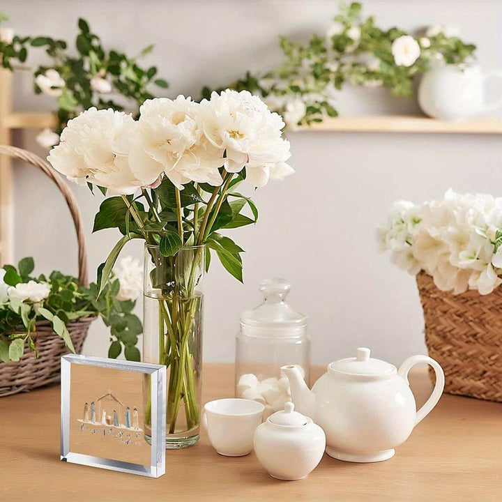 FREE Today: Acrylic Greatest Gift Transparent Ornament: Nativity Scene & Scripture for Desktop Decor - image 3