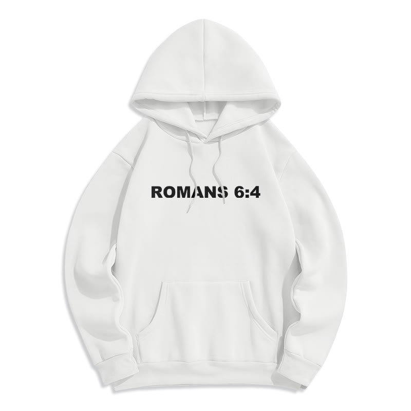 Christianartworkshop Romans 6:4 Raised to Life Fleece Lined Polyester Hoodie - image 22
