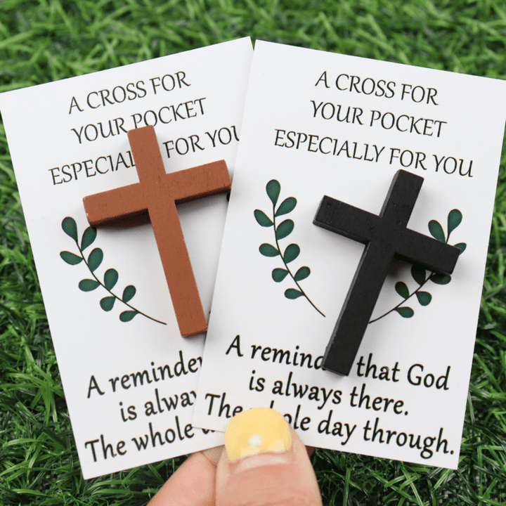 FREE Today: God is Always There Pocket Cross: Portable Divine Presence Token - image 0