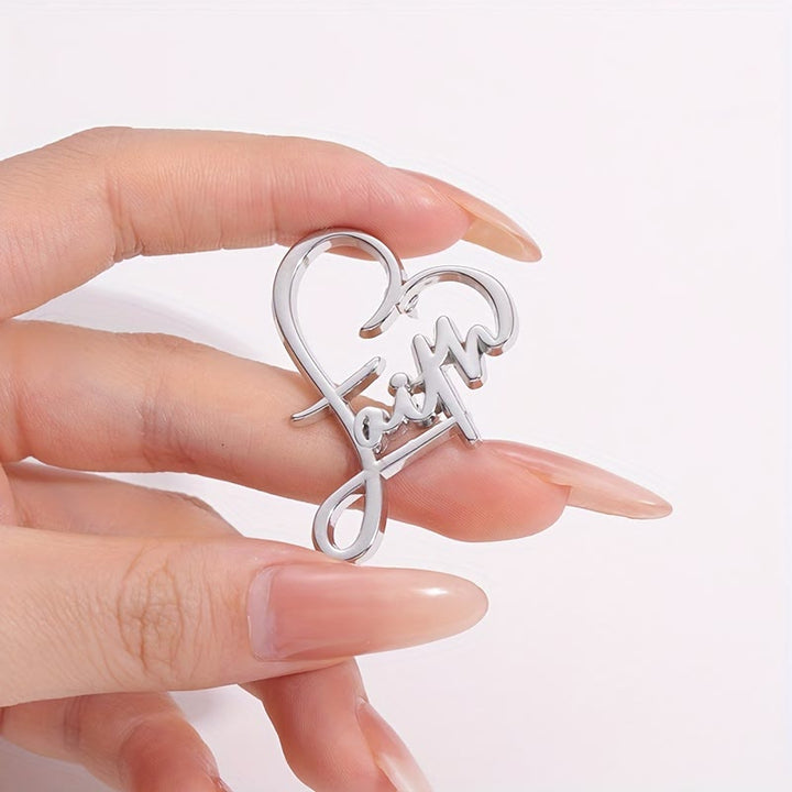 FREE Today: Cross & Phrase Lapel Brooch: Divine Faith Token for Clothing - image 6