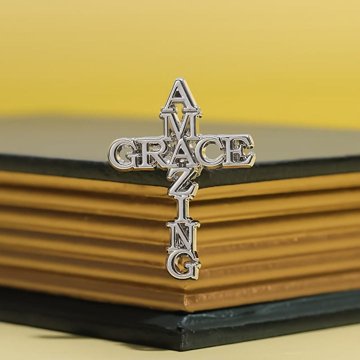 FREE Today: Cross & Phrase Lapel Brooch: Divine Faith Token for Clothing - image 4