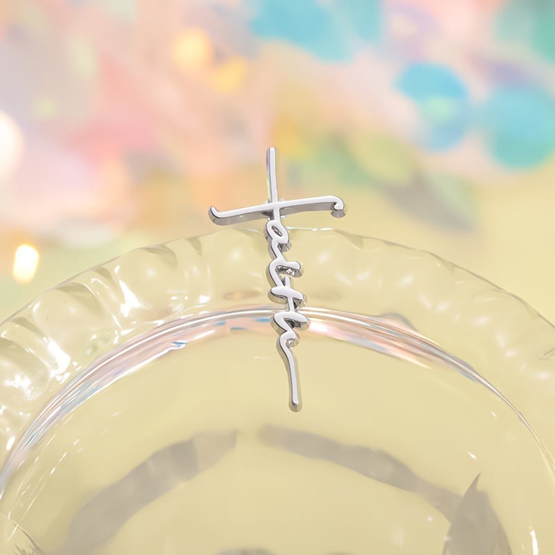 FREE Today: Cross & Phrase Lapel Brooch: Divine Faith Token for Clothing - image 9