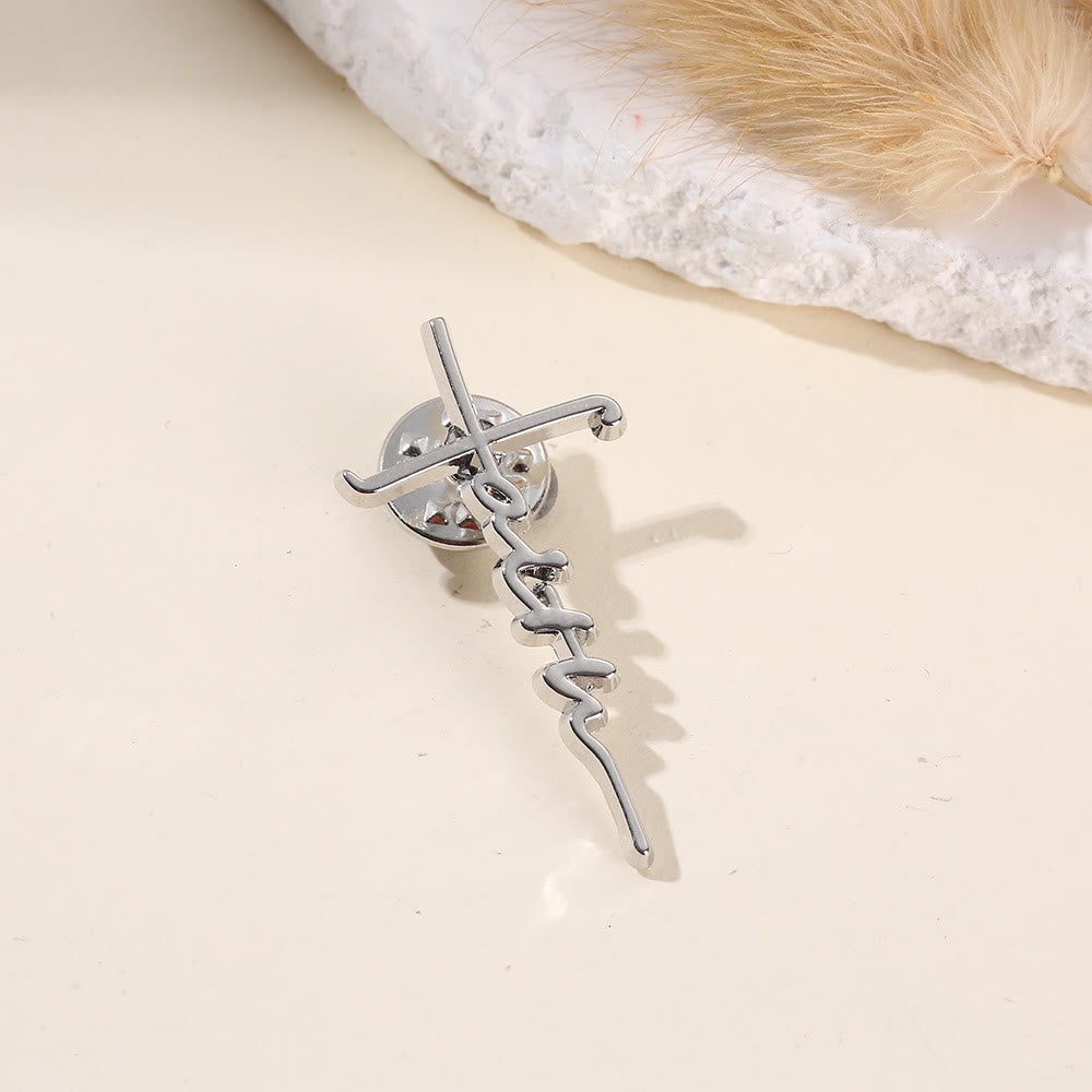 FREE Today: Cross & Phrase Lapel Brooch: Divine Faith Token for Clothing - image 8