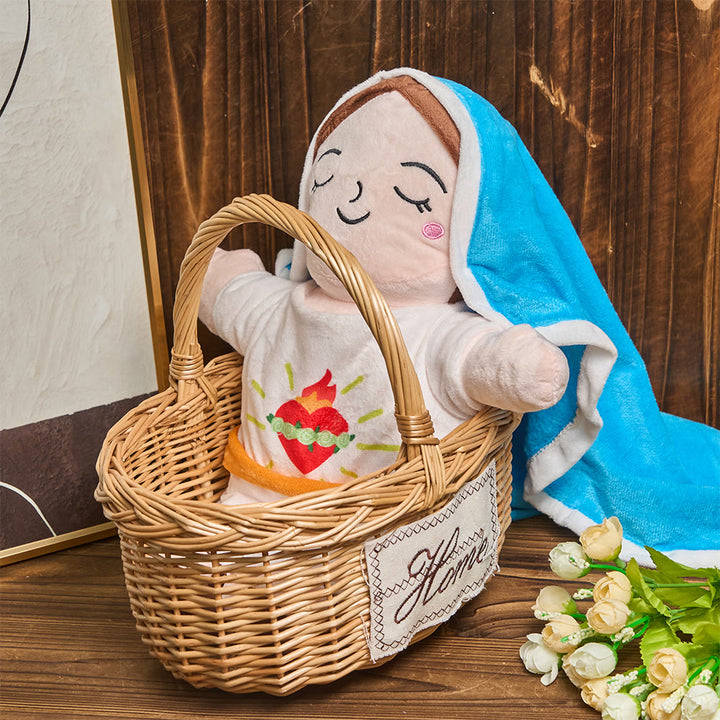 Christianartworkshop Red and Blue Soft Grace Plush Doll with Breathing & Soothing Music - image 8