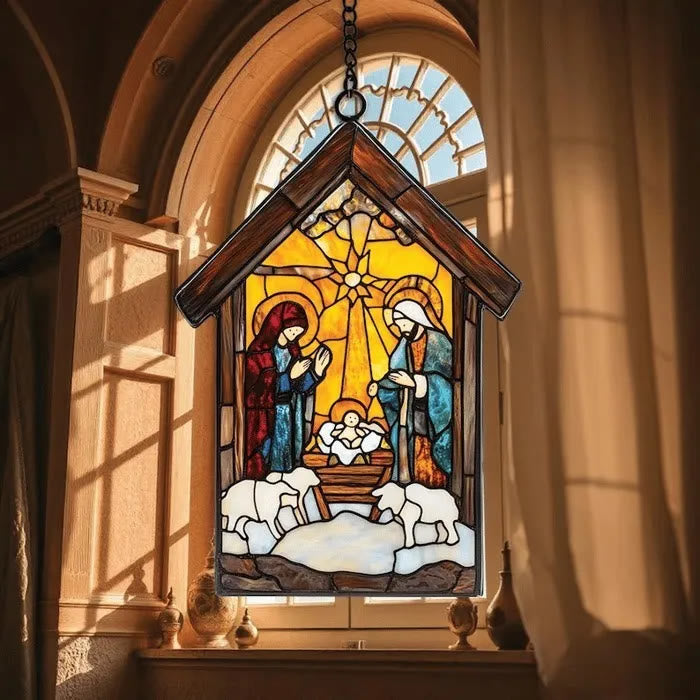 Christianartworkshop Guiding Light Nativity Scene Ornament: Portable Reminder of Holiday Grace - D - 30cm - image 8