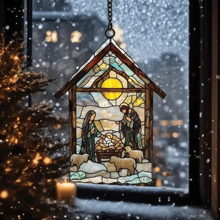 Christianartworkshop Guiding Light Nativity Scene Ornament: Portable Reminder of Holiday Grace - E - 30cm - image 10