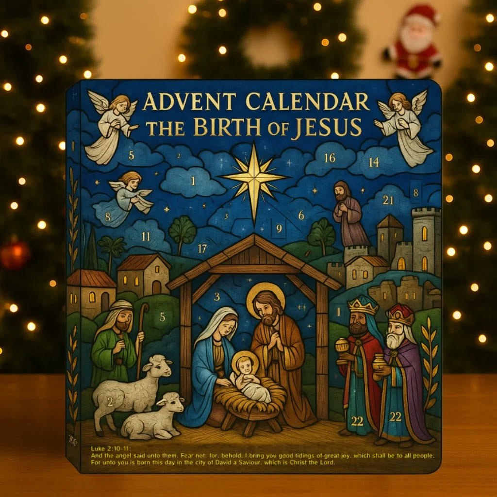 Christianartworkshop The Birth of Jesus Advent Calendar: Joyful Faith in Daily Discovery - Christmas Calendar - image 0