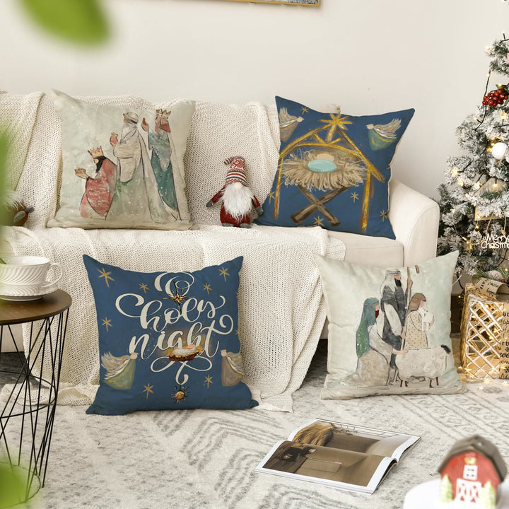 Christianartworkshop Holy Night Pillow Set: Stylish Faith Token for Cozy Decor - image 3
