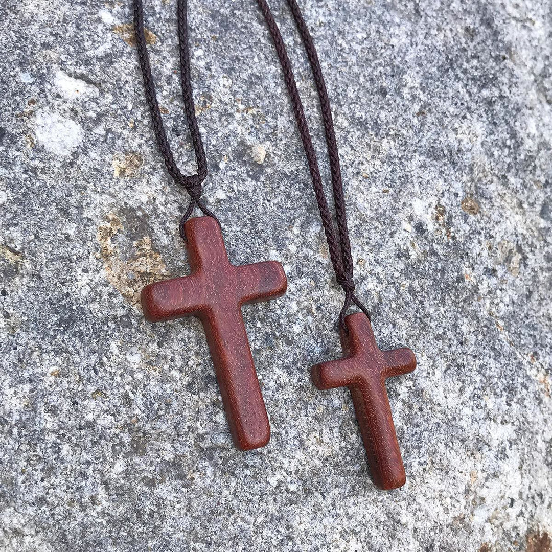 FREE Today: Handcrafted Red Sandalwood Cross Necklace — Simple Devotion, Everyday Wear - image 4