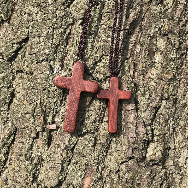 FREE Today: Handcrafted Red Sandalwood Cross Necklace — Simple Devotion, Everyday Wear - image 2