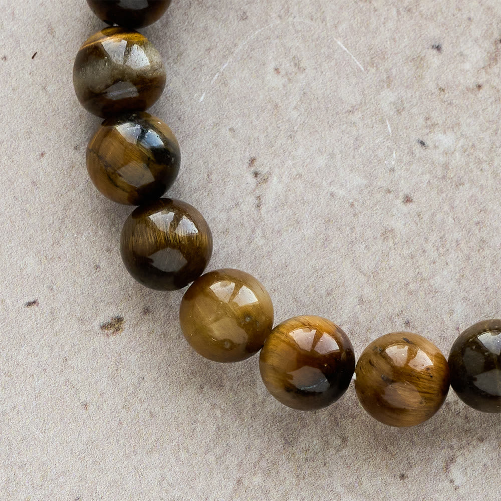 Christianartworkshop Tiger’s-Eye Rosary-Style Bracelet — Touchstone for Reflection - image 5