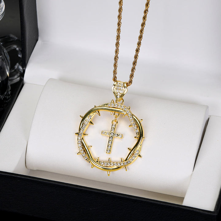 FREE Today: Thorn Crown & Cross Pendant: Faith & Grace Reminder for Daily Wear - image 3