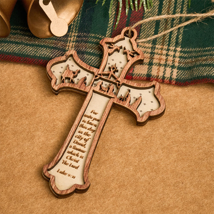 Christianartworkshop Cross Nativity 3D Hanging Ornament: Sacred Story & Scriptural Devotion - image 14