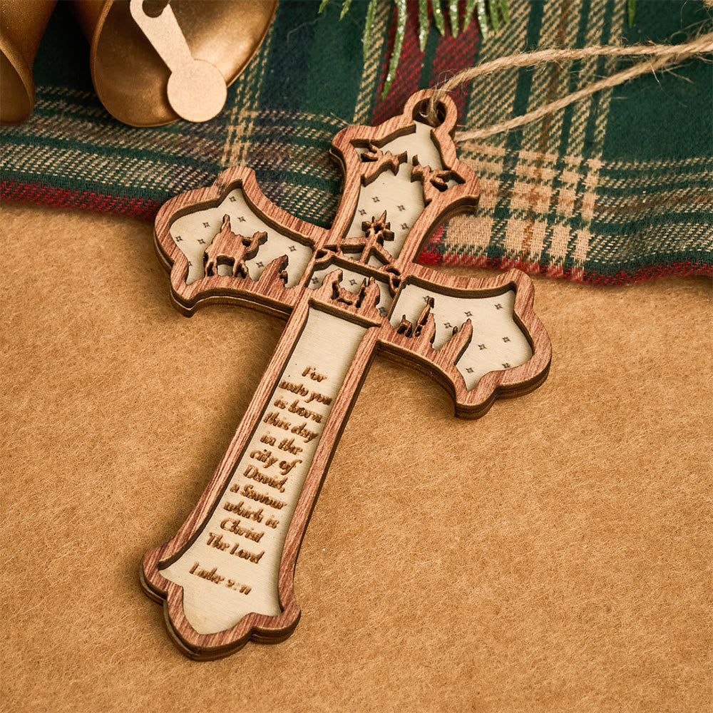 Christianartworkshop Cross Nativity 3D Hanging Ornament: Sacred Story & Scriptural Devotion - image 10