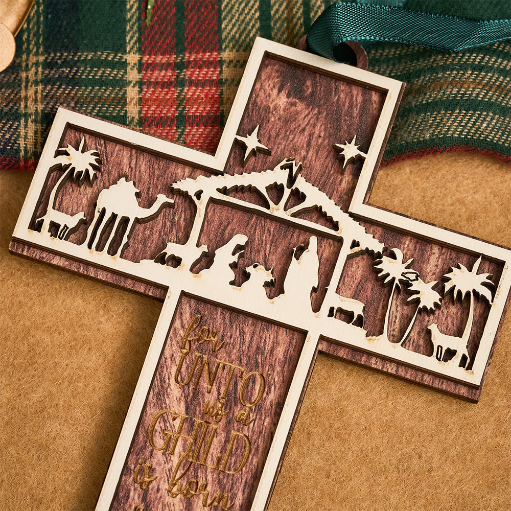 Christianartworkshop Cross Nativity 3D Hanging Ornament: Sacred Story & Scriptural Devotion - image 7