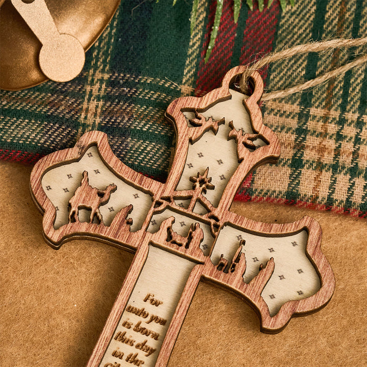 Christianartworkshop Cross Nativity 3D Hanging Ornament: Sacred Story & Scriptural Devotion - image 11