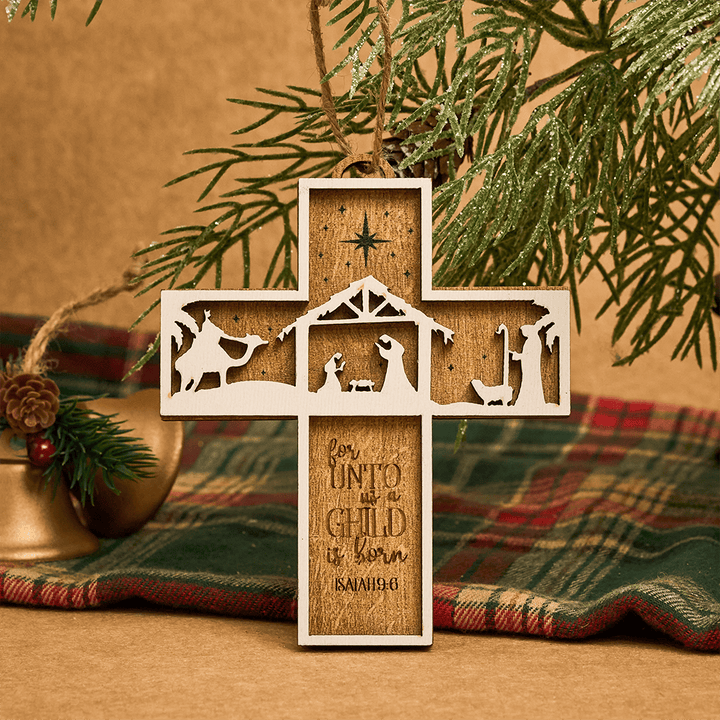 Christianartworkshop Cross Nativity 3D Hanging Ornament: Sacred Story & Scriptural Devotion - image 13