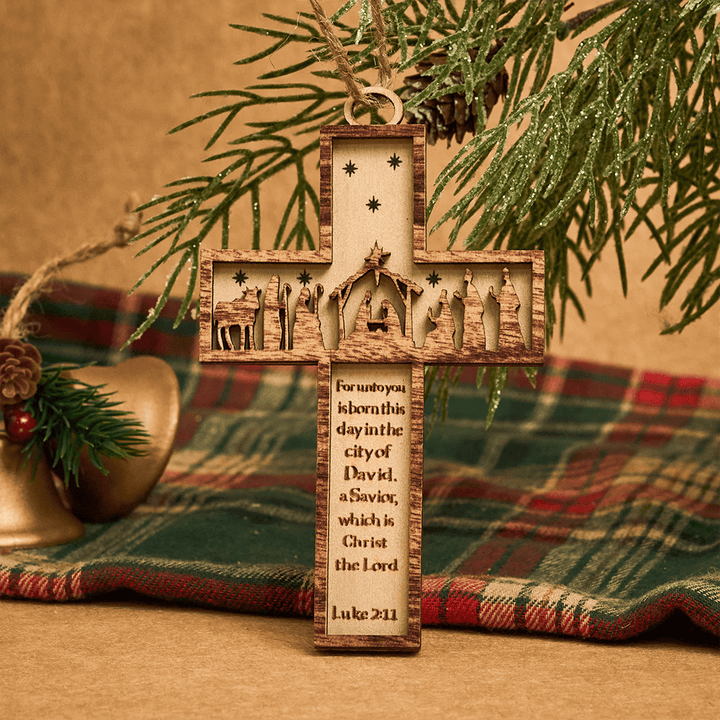 Christianartworkshop Cross Nativity 3D Hanging Ornament: Sacred Story & Scriptural Devotion - image 14