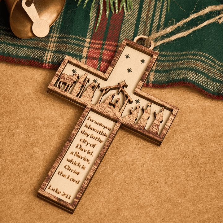 Christianartworkshop Cross Nativity 3D Hanging Ornament: Sacred Story & Scriptural Devotion - image 8
