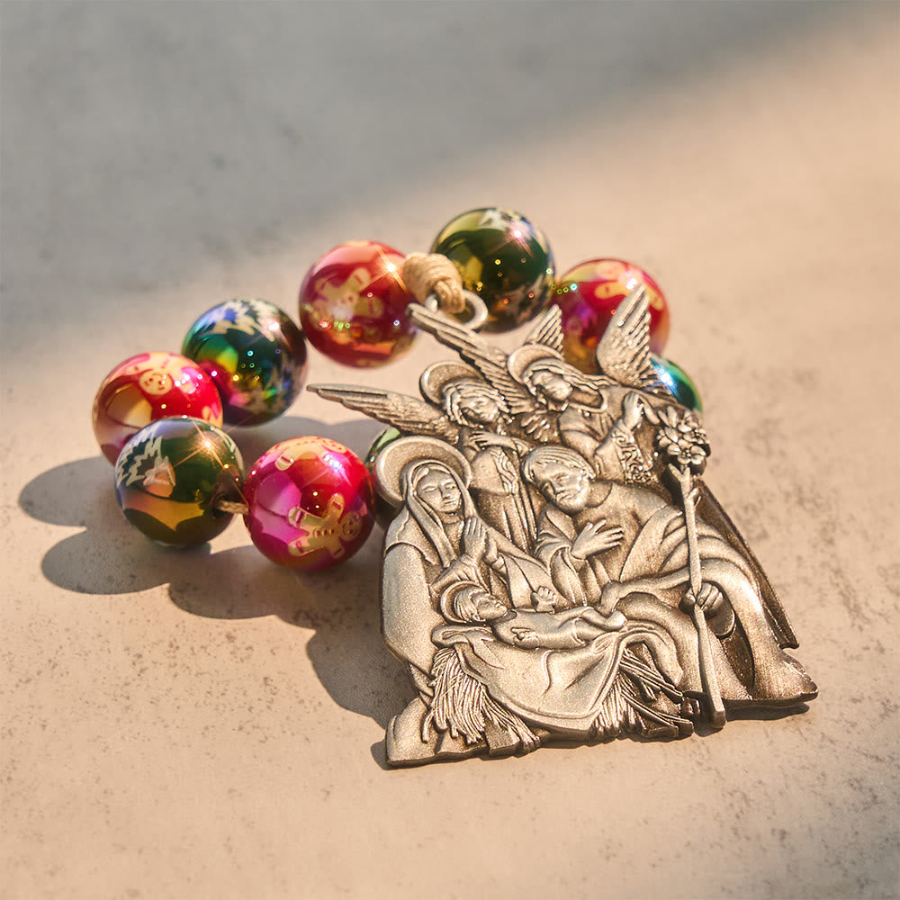 FREE Today: 3-Style Christmas Holy Nativity Pocket Rosary: Christmas Shimmer Beads & Unique Birth Scene Pendants - image 5