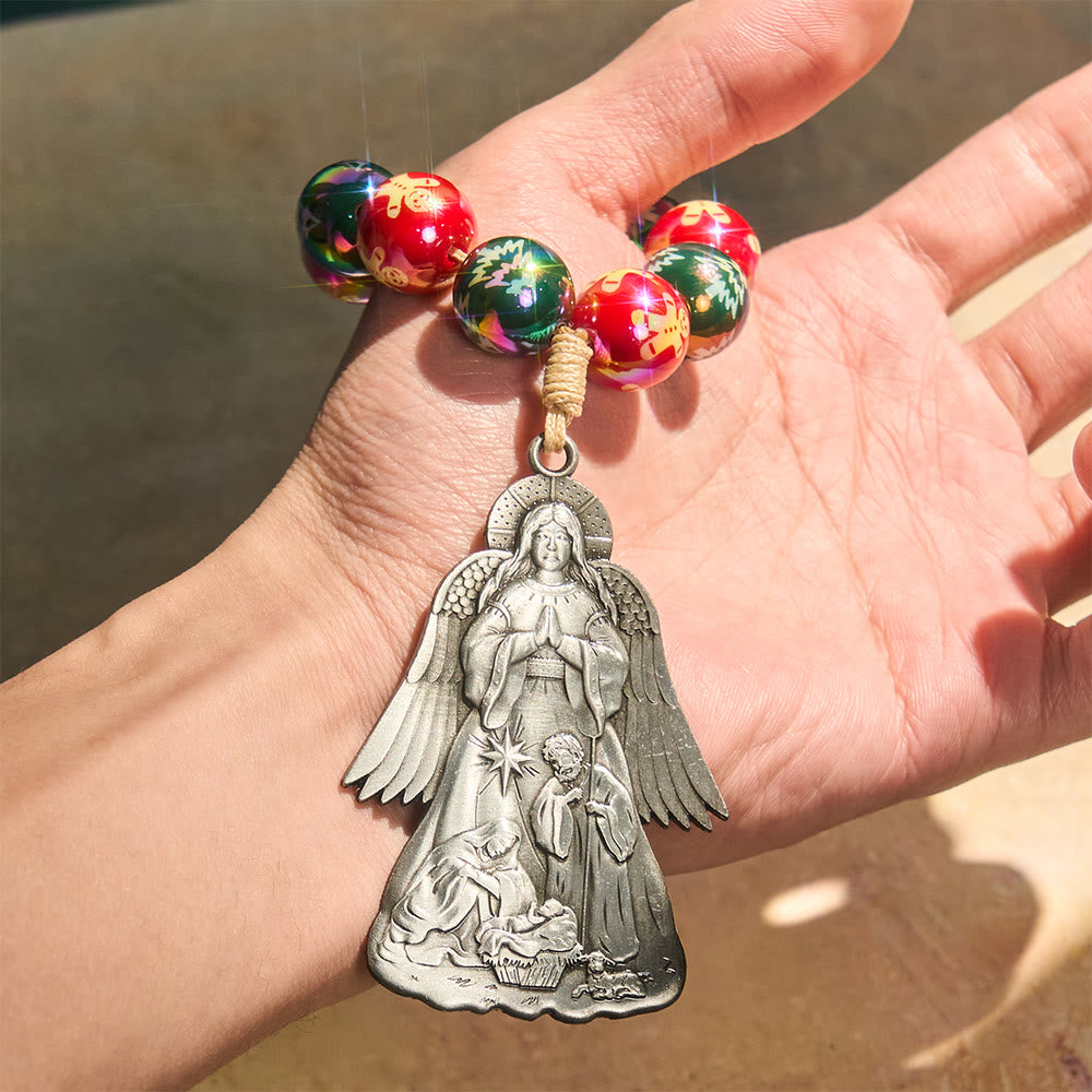 Christianartworkshop 3-Style Christmas Holy Nativity Pocket Rosary: Christmas Shimmer Beads & Unique Birth Scene Pendants - image 1