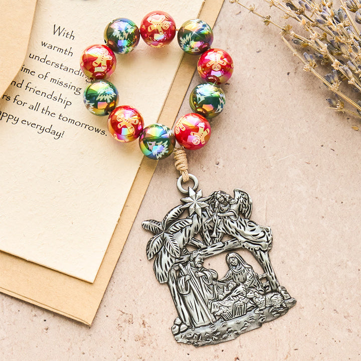 FREE Today: 3-Style Christmas Holy Nativity Pocket Rosary: Christmas Shimmer Beads & Unique Birth Scene Pendants - image 12